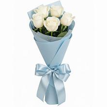 Букет 5 Белых роз Проуд в Елабуге