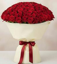 Букет 101 Красная роза Милано в Елабуге