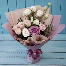 Букет цветов из:  Розы и Лизиантусы #REPLACE_PRED# Елабуге