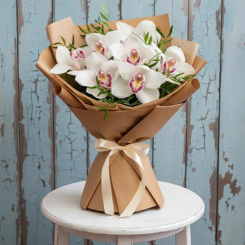 Букет цветов из: Орхидеи и Розы в Елабуге