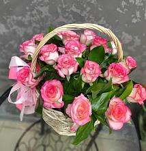 Цветочная композиция из Розы в корзине #REPLACE_PRED# Елабуге
