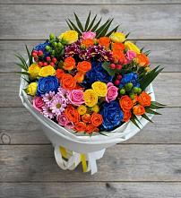 Букет цветов из:  Розы и Хризантемы в Елабуге