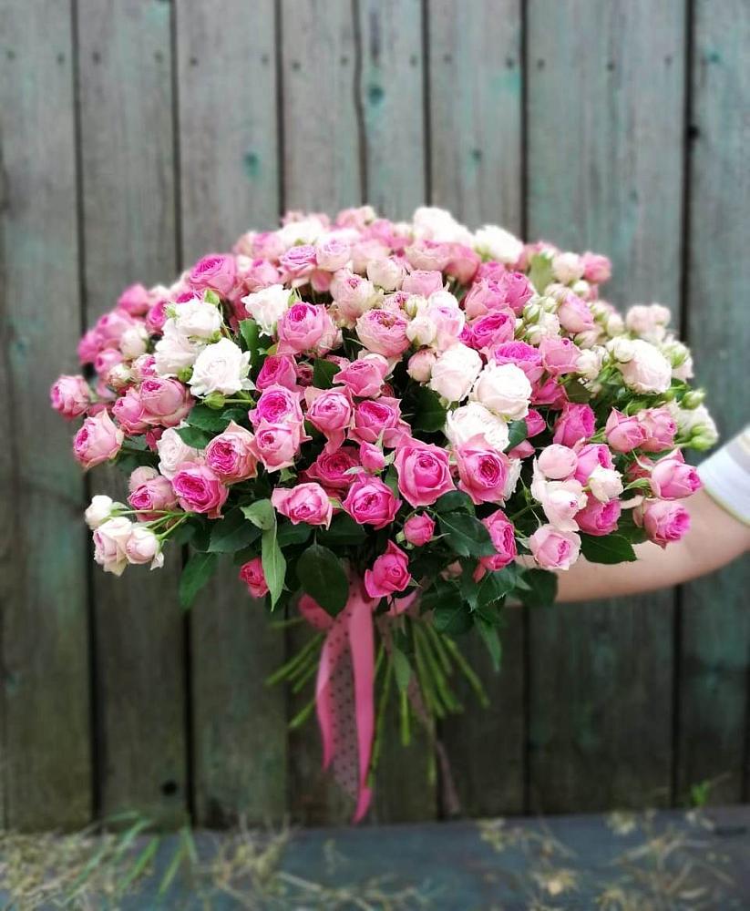Букет Розовые кустовые розы Натали и Лав Лидия в Елабуге